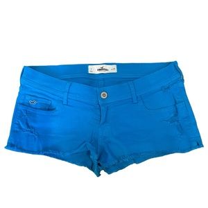 HOLLISTER HCO Women’s Trendy Bright Blue Shorts Size 7/28